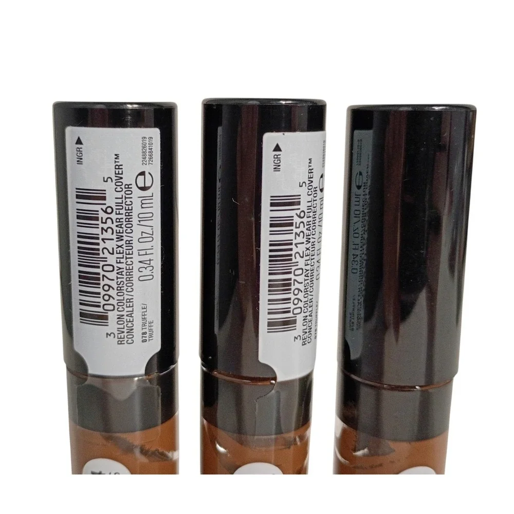 (3 PACK) Revlon ColorStay Flex Wear, full Cover Concealer 078 Truffle 0.34 fl oz